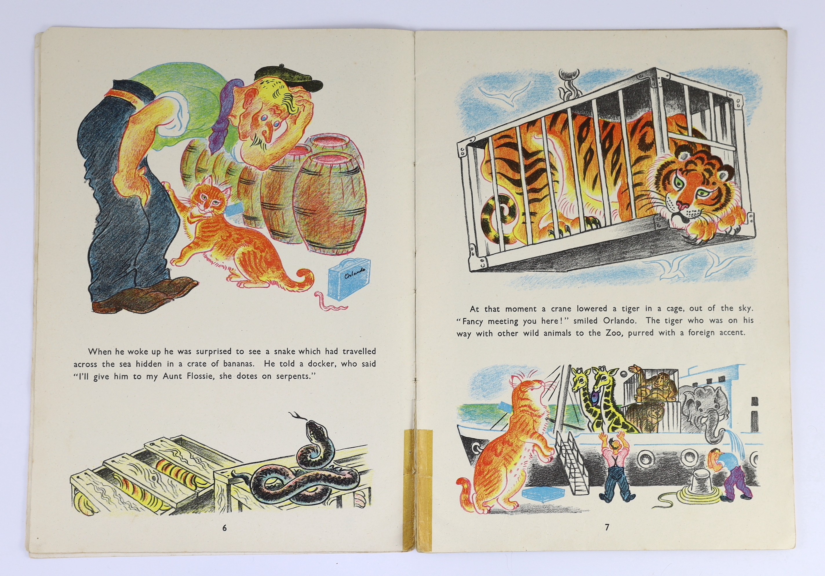 Hale, Kathleen - Orlando ... Buys a Farm. First edition, Country Life & NY., Transatlantic Arts, 1942; (Same Author) - Orlando ... A Camping Holiday. Country Life & NY., Charles Scribner's Sons